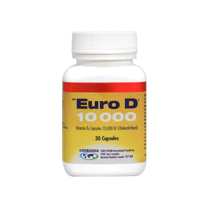 Euro D 10,000 IU Vitamin D3 Supplement, 30 Capsules