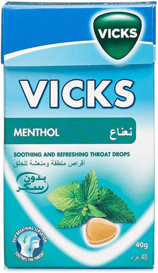 VICKS COUGH DROPS 40G MENTHOL - Makkah Pharmacy
