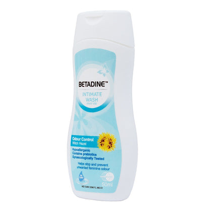 Betadine Odor Control Intimate Wash Liquid with Witch Hazel Extract for Women, 50ml - Makkah Pharmacy
