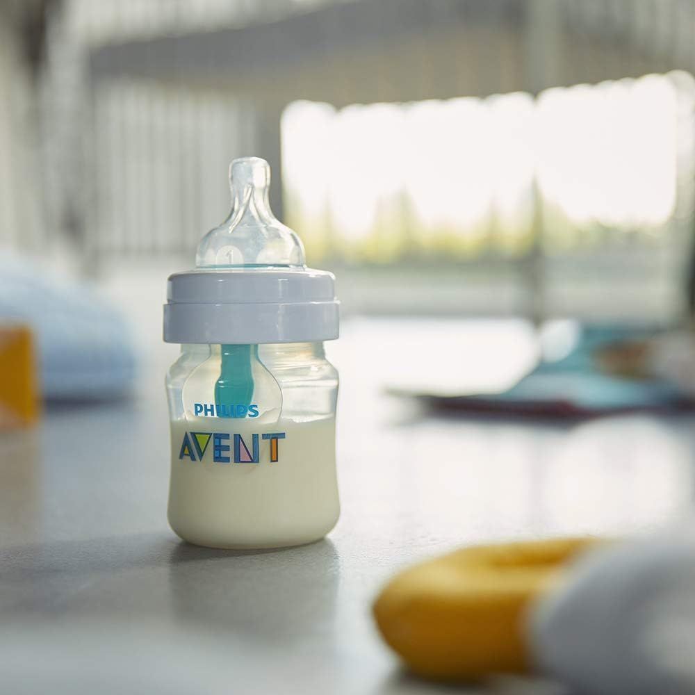 Philips Avent Anti-Colic Wide Neck Nursing Bottles (0+ Months), 2 Pieces - Makkah Pharmacy