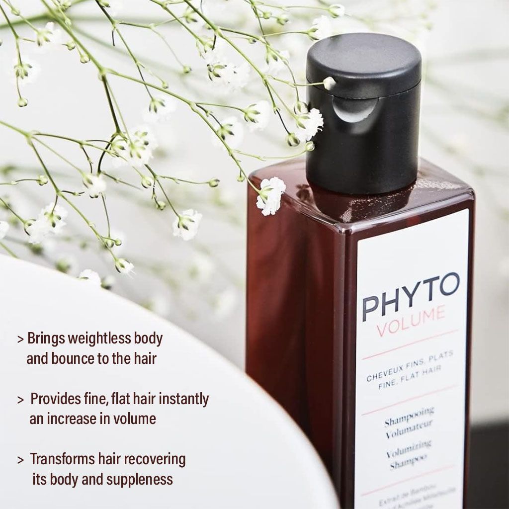 Phyto Paris Volumizing Shampoo with Bamboo, Yarrow & Tormentil Extraction for Fine & Flat Hair, 250ml