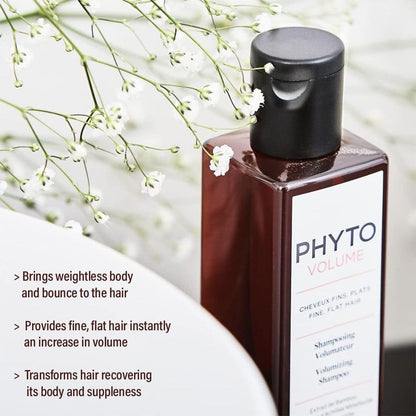 Phyto Paris Volumizing Shampoo with Bamboo, Yarrow & Tormentil Extraction for Fine & Flat Hair, 250ml