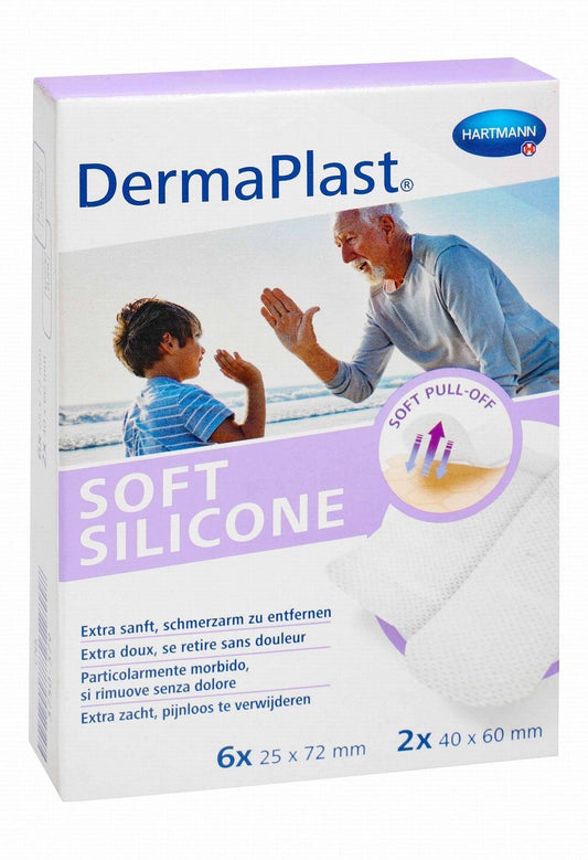 Hartmann Dermaplast Assorted Soft Silicone Plasters, 8 Pieces - Makkah Pharmacy