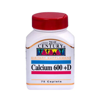 21St Century Calcium 600+D Caplets 75S