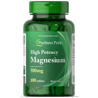 PuritanS Pride High Potency Magnesium Tablets, 500 Mg, 100 Count