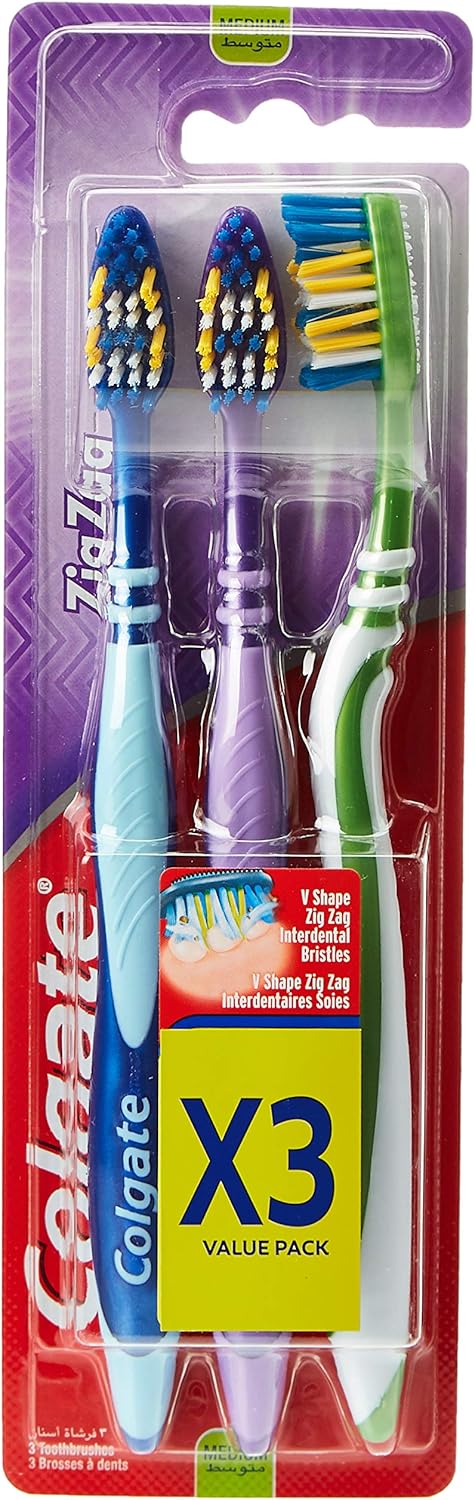 COLGATE 6653 ZIGZAG MED+TC X3 PACK T/B - Makkah Pharmacy