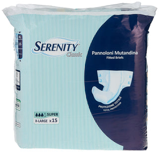 Serenity Super XLarge Fitted Briefs, 15 Pieces