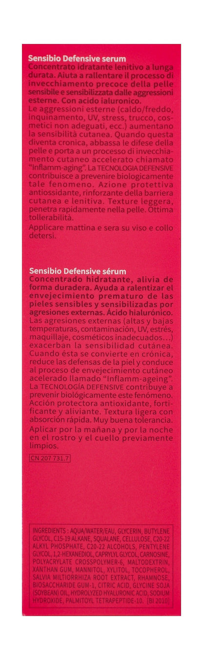 Bioderma Sensibio Defensive Non-Greasy Soothing & Moisturising Face Serum with Hyaluronic Acid for Sensitive & Sensitised Skin, 30ml - Makkah Pharmacy