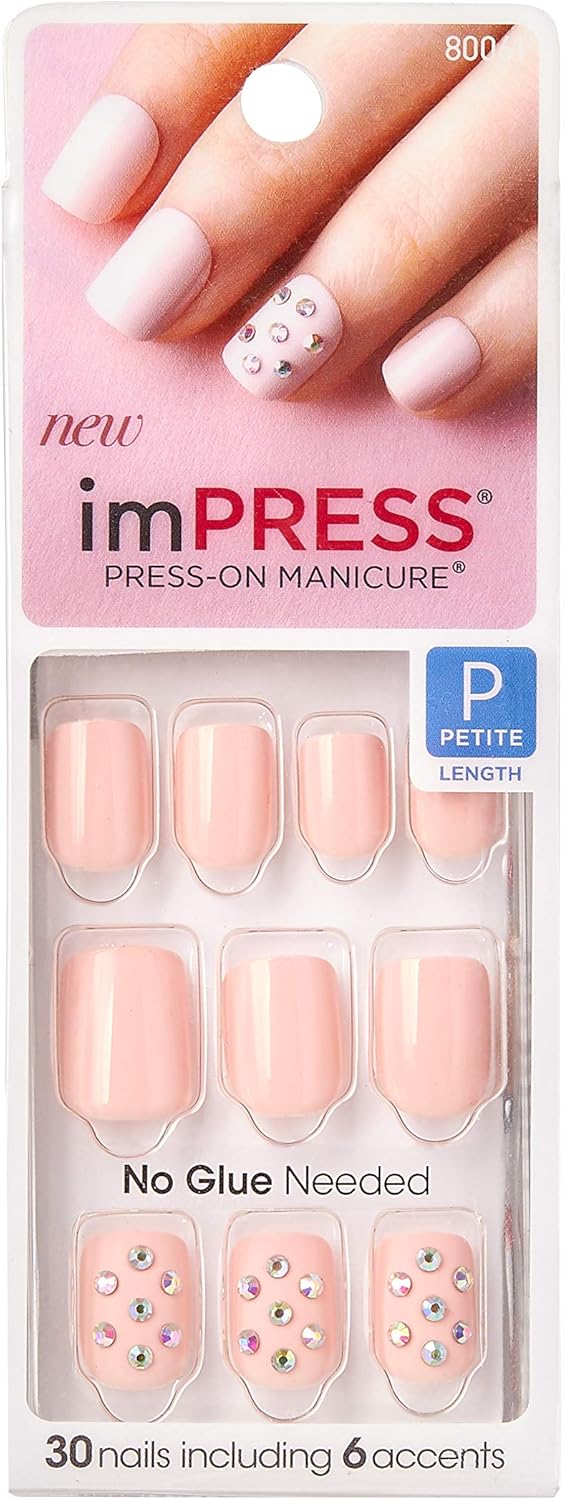 Kiss Impress Nails - My New Addiction Petite Size, Bipp01C, 30 Pieces