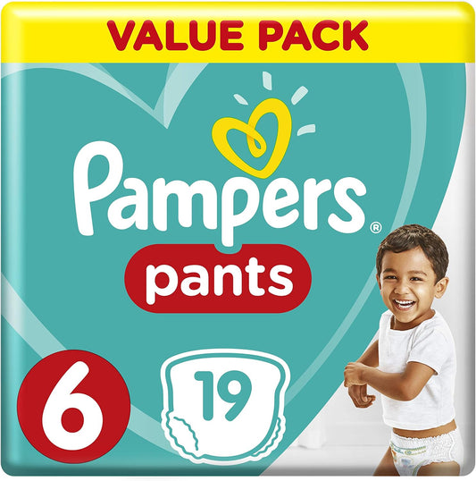 Pampers Pants Diapers, Size 6, Extra Large, 16+ Kg, 19 Count