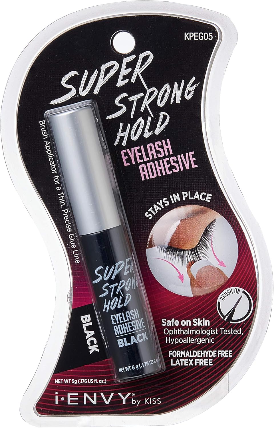 KISS(2934) KPEG05 I ENVY EYELASH STR BLACK - Makkah Pharmacy