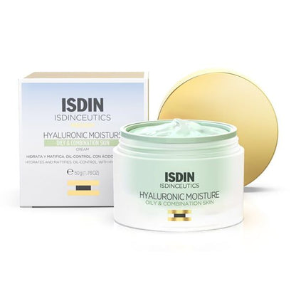 Isdin Isdinceutics Prevent Hydrating, Mattifying & Oil Control Face Cream with Hyaluronic Acid for Oily & Combination Skin, 50g - Makkah Pharmacy