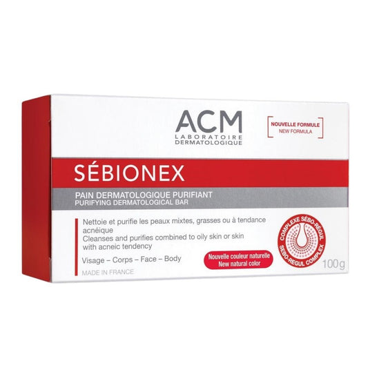 ACM SEBIONEX PURIFYING BAR 100GM - Makkah Pharmacy