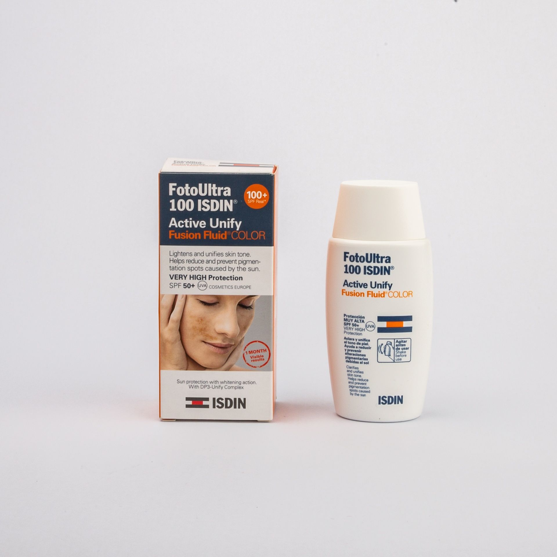 Isdin Foto Ultra Active Unify Water-Resistant Anti-Pigmentation Color Fusion Fluid Sunscreen SPF50+, 50ml - Makkah Pharmacy