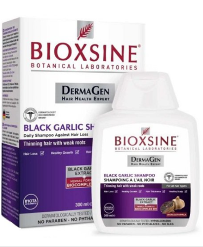 Bioxsine DermaGen Black Garlic Shampoo, 300ml - Makkah Pharmacy