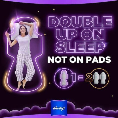 Always DreamZzz Clean & Dry Maxi Thick Night Heavy Pads with Wings, 7 Pieces - Makkah Pharmacy