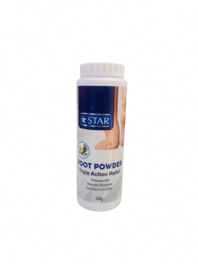 Star Triple Action Relief Foot Powder, 100g - Makkah Pharmacy