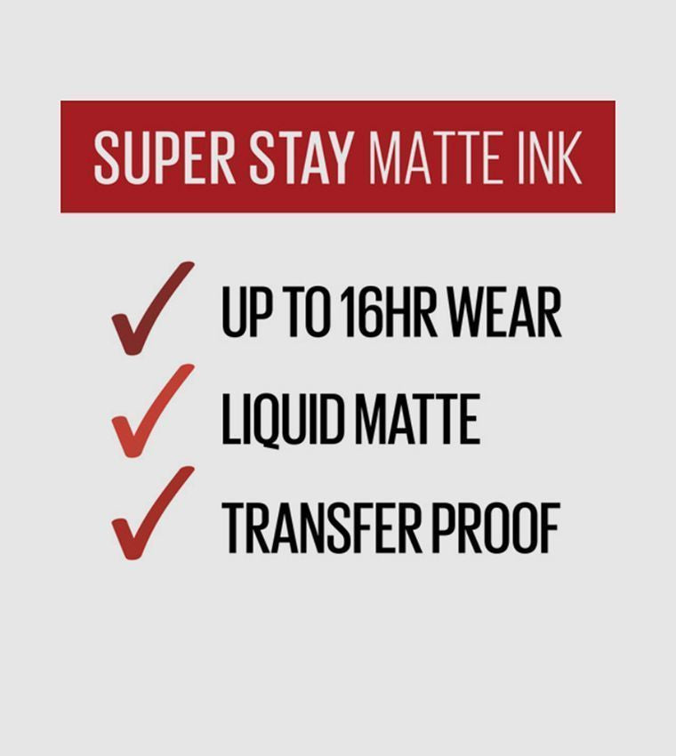 Maybelline Superstay Matte Ink Lipstick Hustler 335, 1 Piece - Makkah Pharmacy