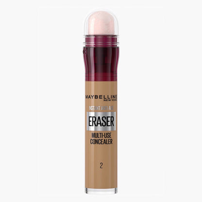 Maybelline Eraser Instant Anti-Aging Multi-Use Concealer with Sponge Nude 02, 6.8ml - Makkah Pharmacy