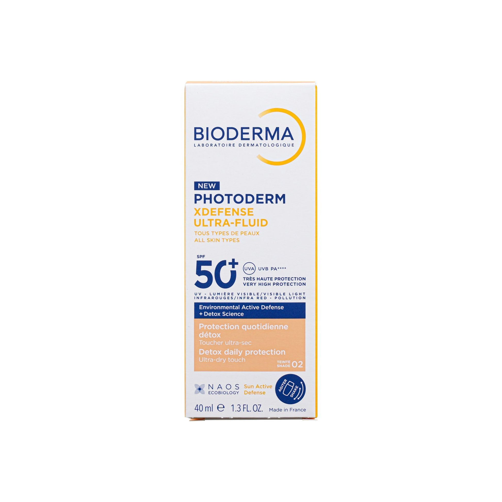 Bioderma Photoderm Xdefense Tinted Ultra Fluid Spf 50+ Sunscreen Lotion - 02, 40ml - Makkah Pharmacy
