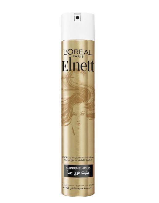 L'Oreal Paris Elnett Supreme Hold Satin Hair Spray,Â  200ml - Makkah Pharmacy