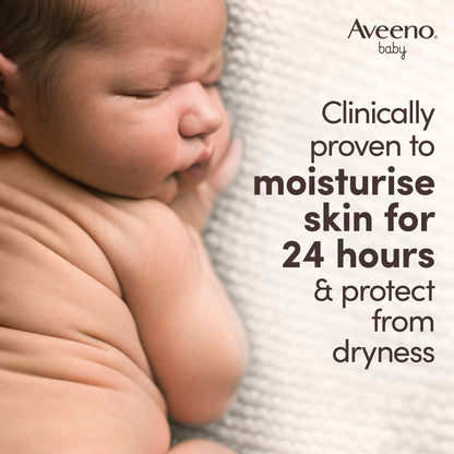 Aveeno Baby Daily Care Unscented Moisturizing Lotion with Oatmeal for Sensitive Skin (0+ Months), 150ml - Makkah Pharmacy