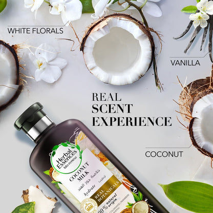 Herbal Essences Bio Renew Hydrating Hair Conditioner with Coconut Milk, 400ml - Makkah Pharmacy
