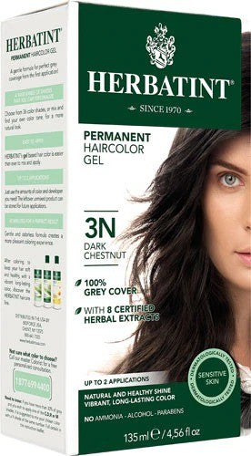 HerbatintÃ‚ Permanent Haircolor Gel 3N Dark Chestnut -- 135 Ml