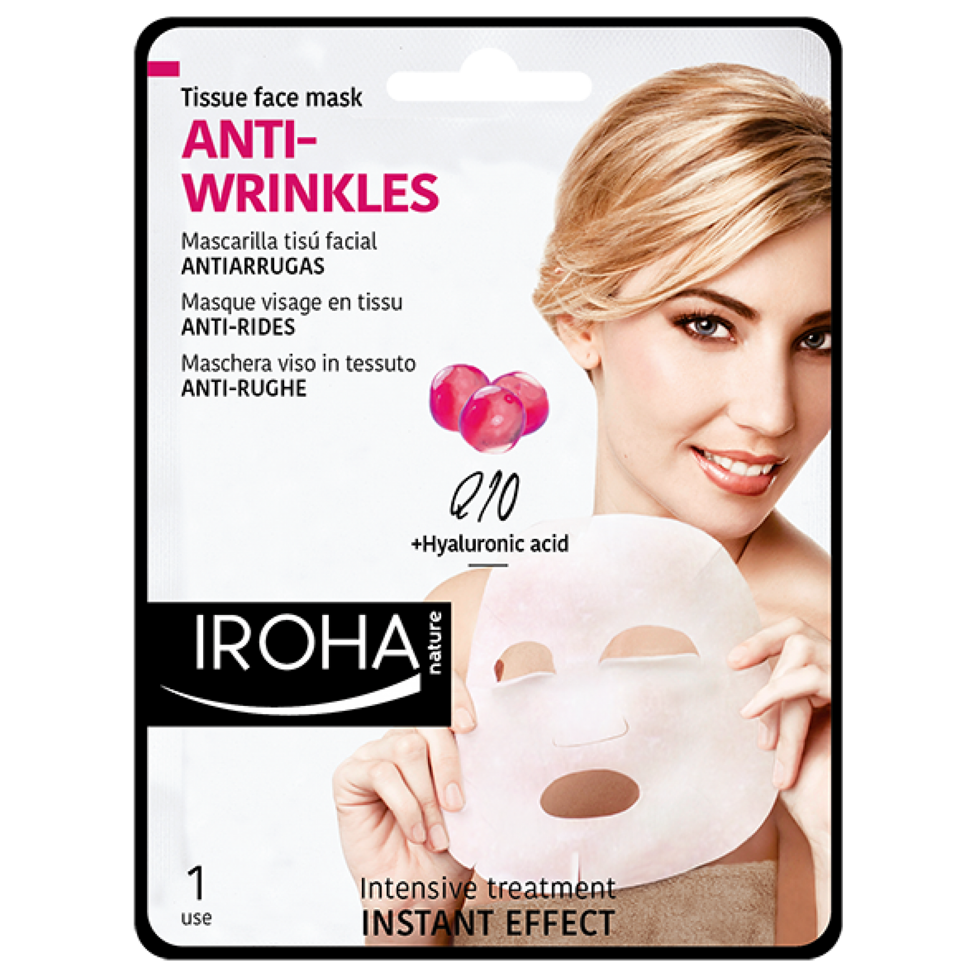 Iroha Nature Tissue Face Mask Anti Wrinkles  23 ml - Makkah Pharmacy