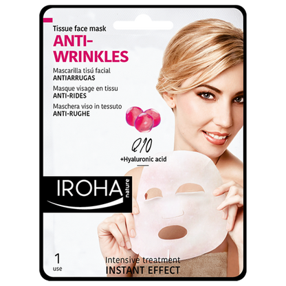 Iroha Nature Tissue Face Mask Anti Wrinkles  23 ml - Makkah Pharmacy