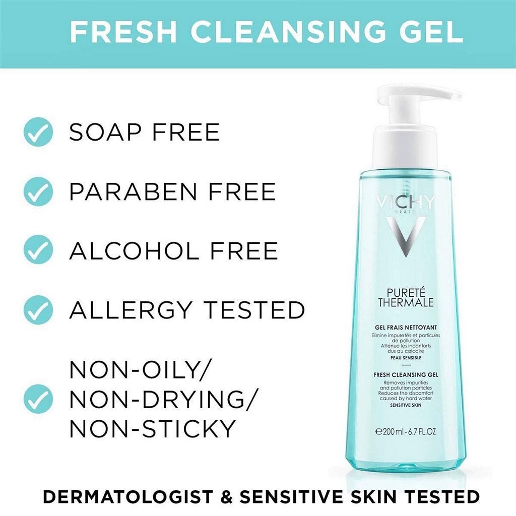 Vichy Purete Thermale Fresh Cleansing Gel 200 ml - Makkah Pharmacy