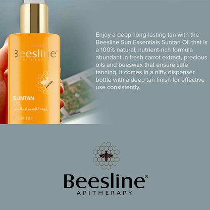 Beesline Apitherapy Deep Suntan Oil, 200ml - Makkah Pharmacy