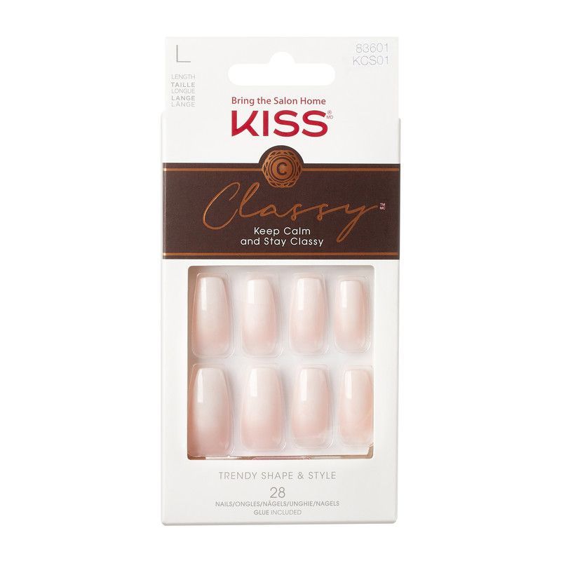 Kiss Classy Pink Nails, 1 Pack - Makkah Pharmacy