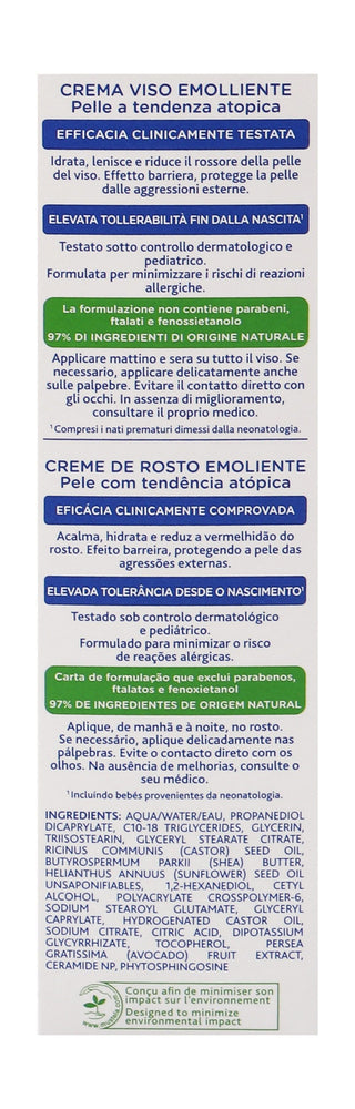 Mustela Stelatopia Hypoallergenic Emollient Face Cream for Babies with Atopic Prone Skin (0+ Years), 40ml - Makkah Pharmacy