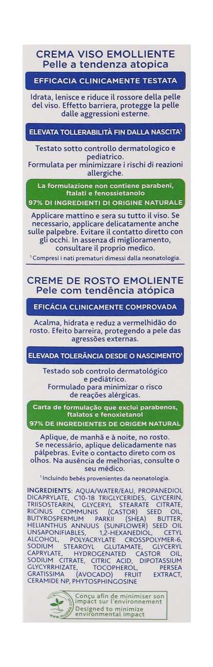 Mustela Stelatopia Hypoallergenic Emollient Face Cream for Babies with Atopic Prone Skin (0+ Years), 40ml - Makkah Pharmacy