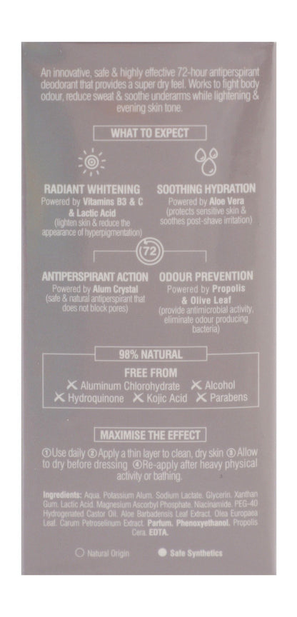 Beesline Apitherapy Super Dry Powder Soft Whitening Aluminum Free Roll-On Deodorant, 50ml - Makkah Pharmacy
