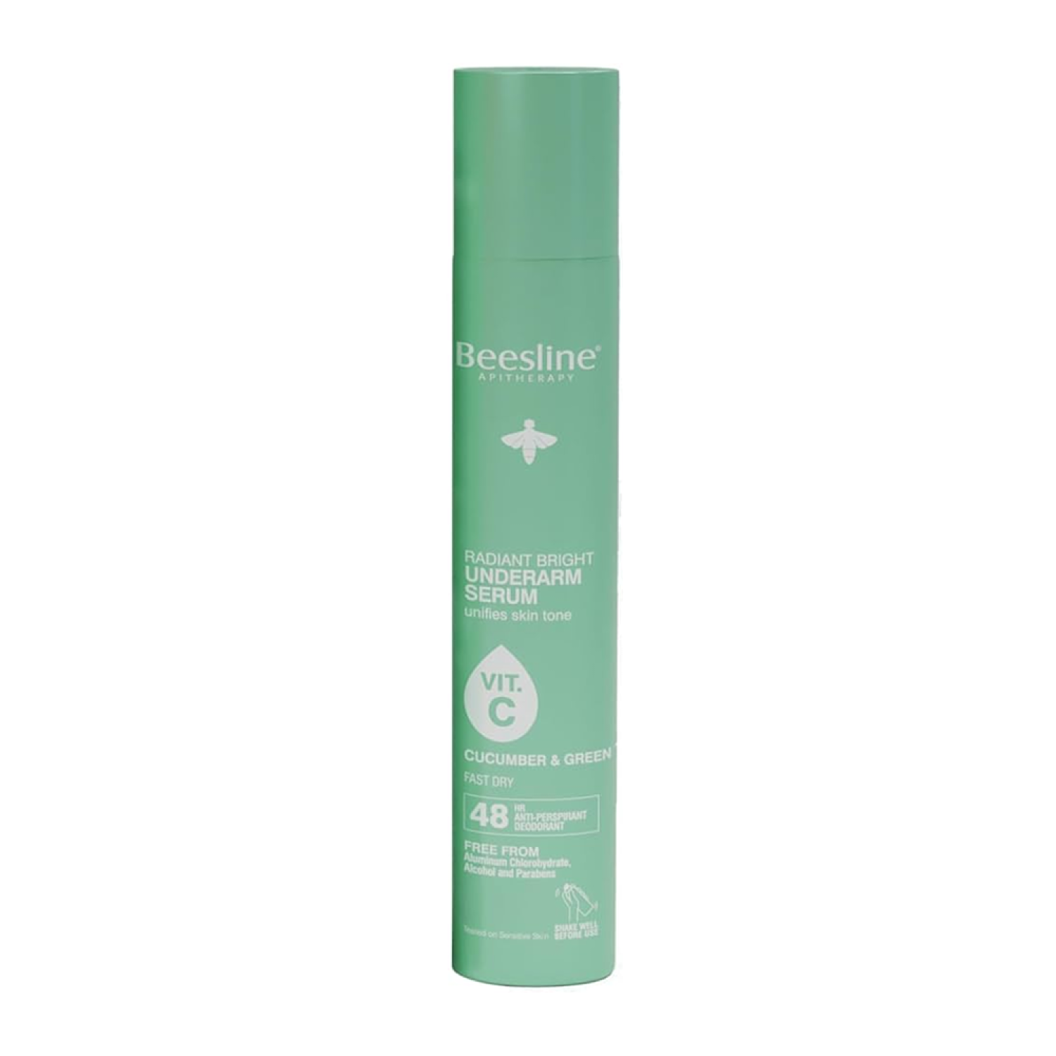 Beesline Cucumber & Green Tea Radiant Bright Underarm Serum Spray, 150ml - Makkah Pharmacy