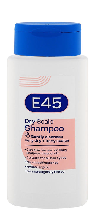 E45 Hypoallergenic Gentle Cleansing Shampoo for Very Dry & Itchy Scalp, 200ml - Makkah Pharmacy