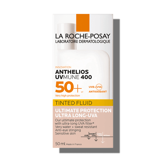 La Roche-Posay Anthelios 400 Water & Sweat Resistant Tinted Facial Sunscreen for Sensitive Skin SPF50+, 50ml - Makkah Pharmacy