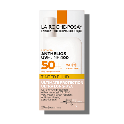 La Roche-Posay Anthelios 400 Water & Sweat Resistant Tinted Facial Sunscreen for Sensitive Skin SPF50+, 50ml - Makkah Pharmacy