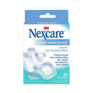 3M Nexcare Cwp-30 Clear Waterproof Bandages, Assorted