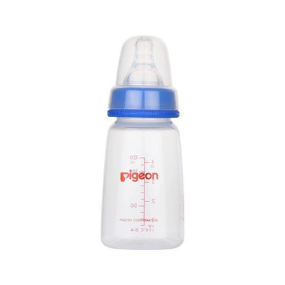 Pigeon Blue 120ml Plastic Nursing Bottle with Peristaltic Nipple, 1 Piece