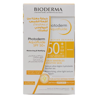 Bioderma Photoderm Invisible Aquafluid SPF50+ for Sun Protection,  2x40g - Makkah Pharmacy