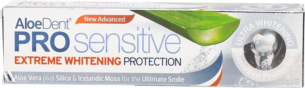 Aloedent Pro Sensitive Extreme Whitening Protection Toothpaste 75 ML - Makkah Pharmacy