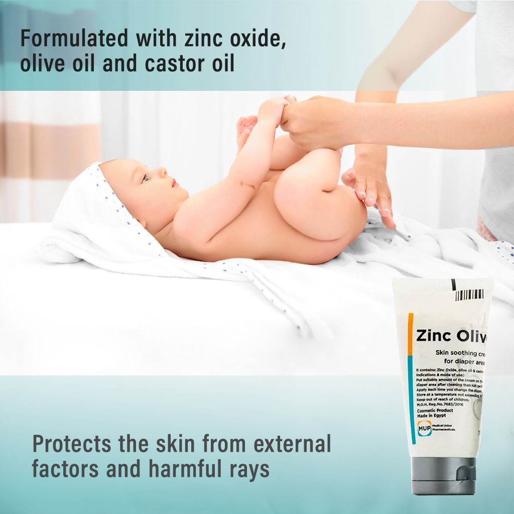 Zinc Olive Cream Skin Soothing Cream for Diaper Area, 75g - Makkah Pharmacy
