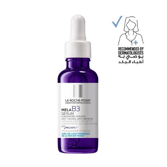 La Roche-Posay Μela B3 10% Niacinamide Correcting Post Acne Marks, Hyperpigmentation & Anti-Dark Spot Face Serum with Thermal Water for All Skin Types, 30ml - Makkah Pharmacy