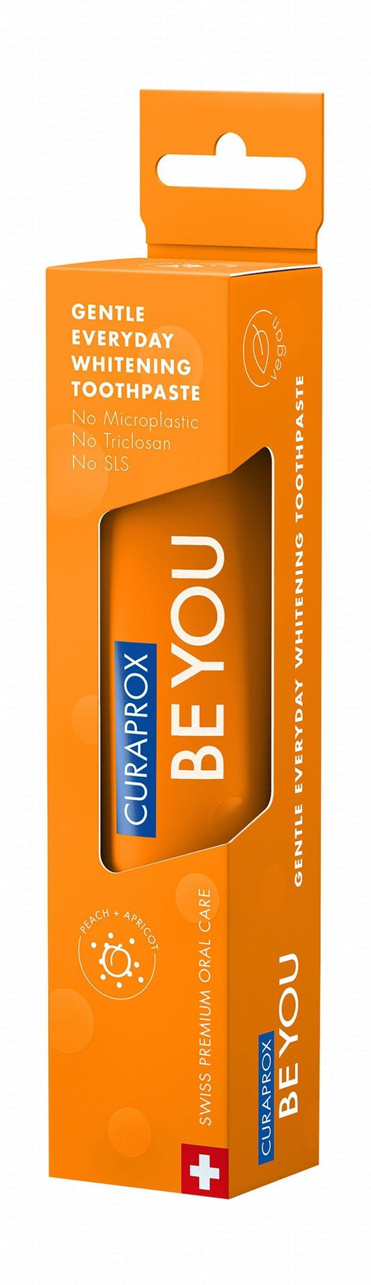 Curaprox Be You Everyday Whitening Toothpaste Peach & Apricot Flavor, 60ml - Makkah Pharmacy