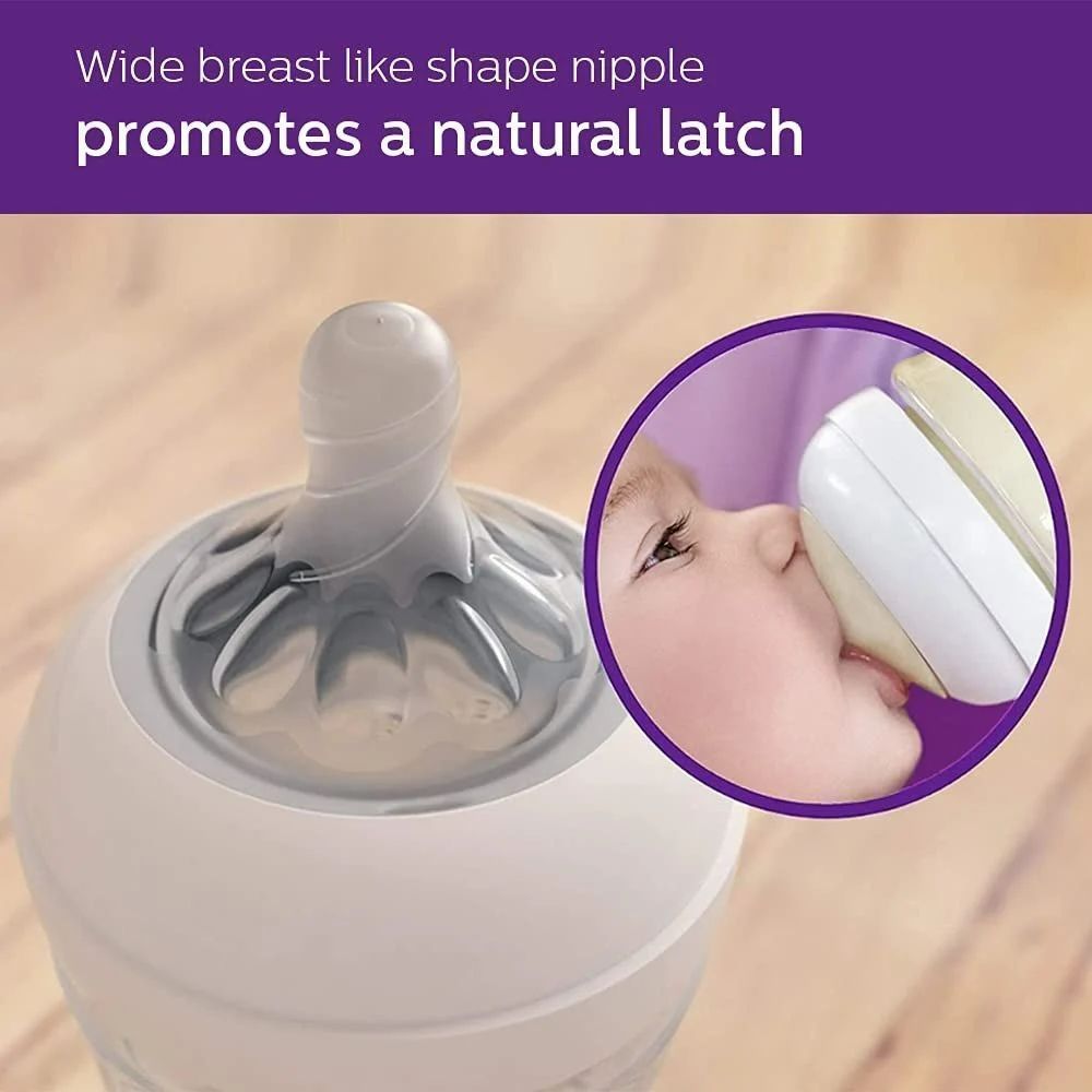 Philips Avent Natural Pink 260ml Nursing Bottle (1+ Months), 1 Piece - Makkah Pharmacy