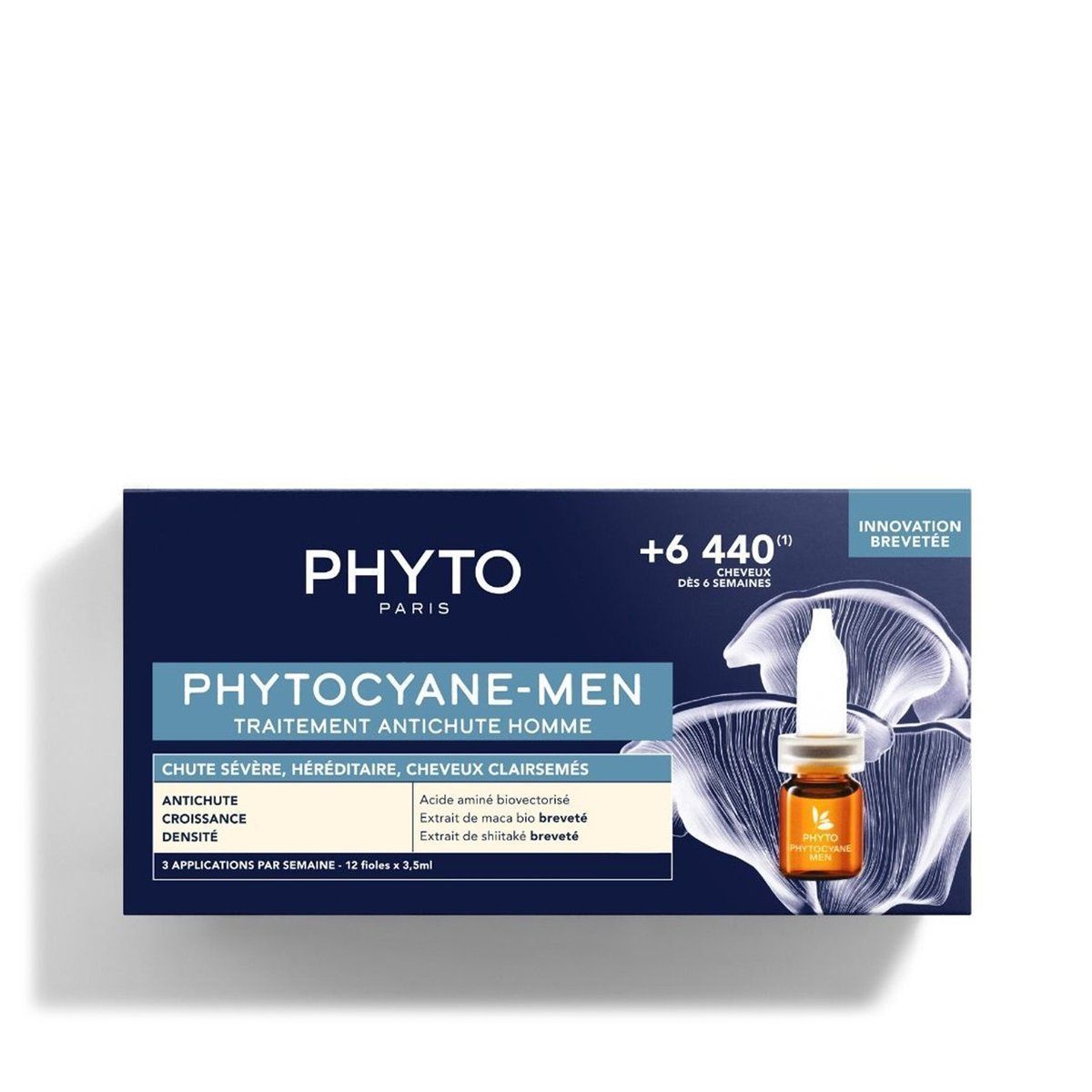 Phyto Paris Phytocyane Anti-Hair Loss Treatment for Men, 12x5ml - Makkah Pharmacy