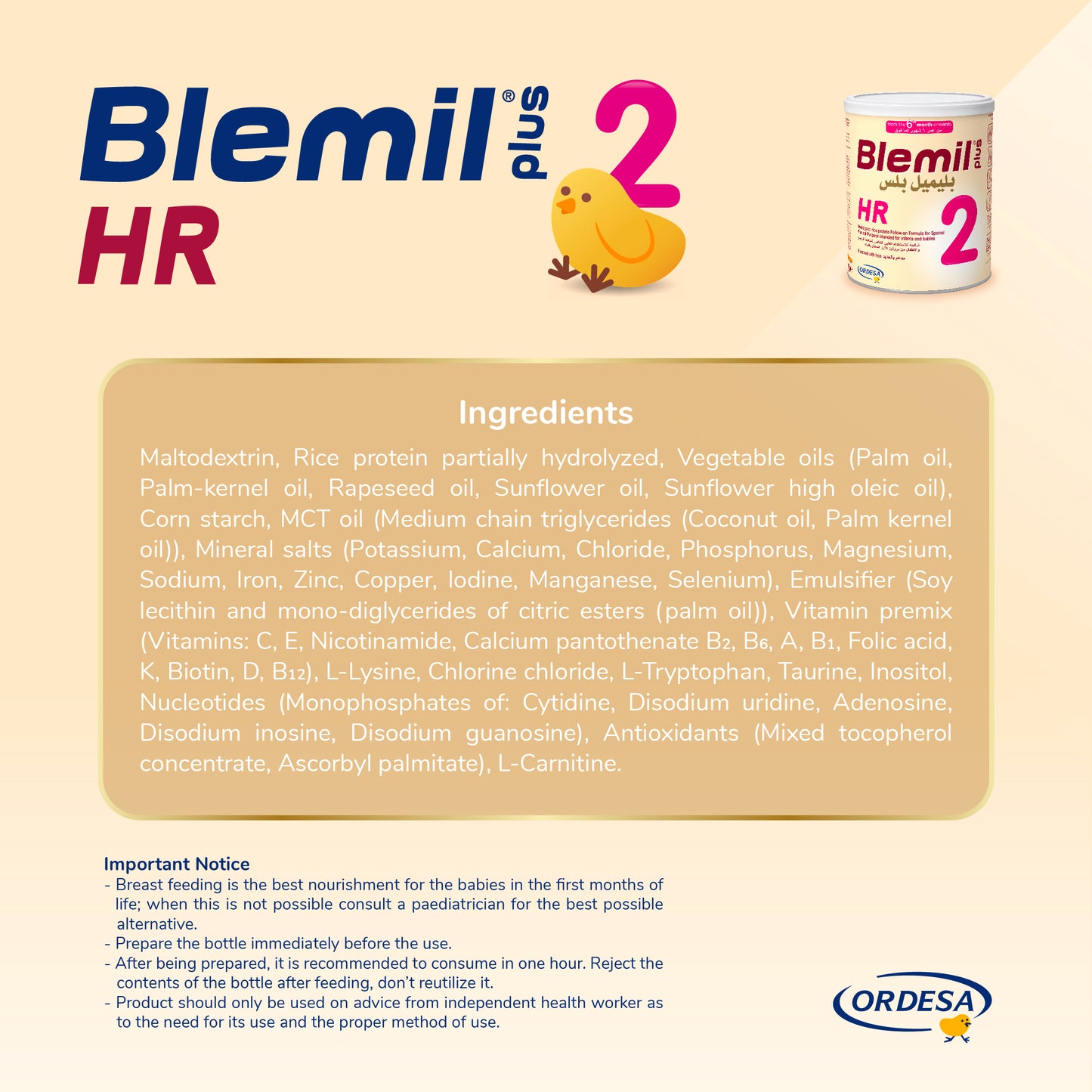 Blemil Plus 2HR Follow- on formula milk-400g